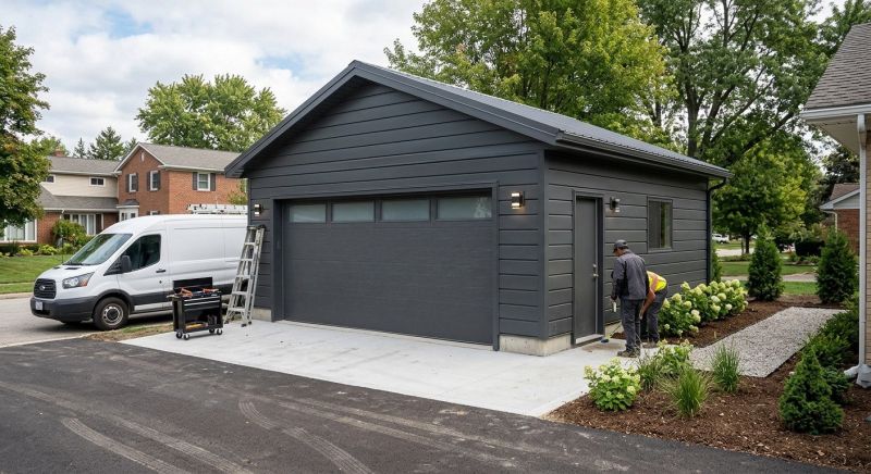Four Car Garage Installation in North Charleston, SC
