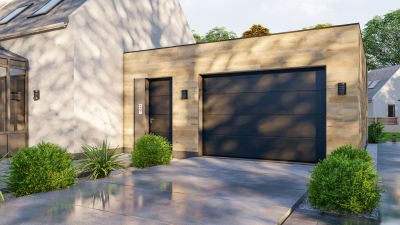 Elegant Garage Facade
