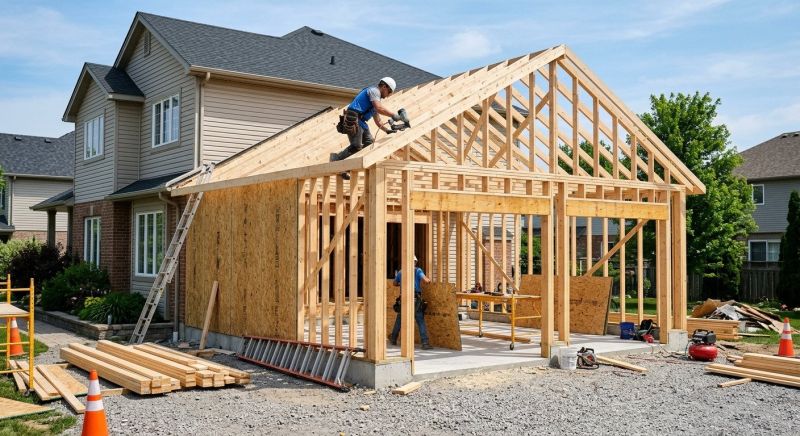 Two Story Garage Construction in North Charleston, SC