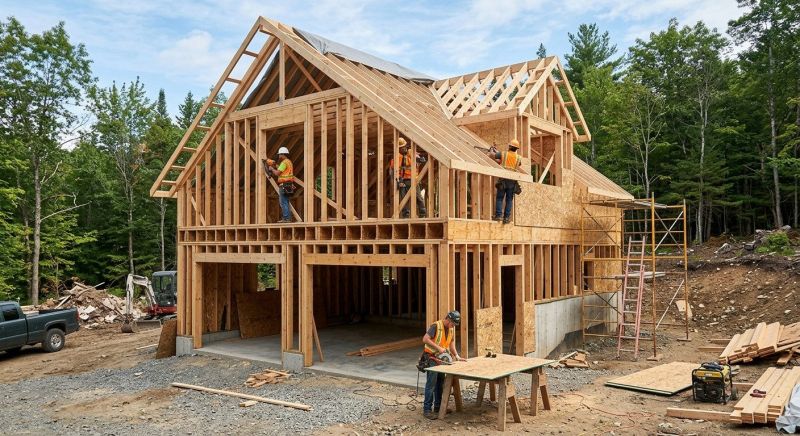 Two Story Garage Construction in Cypress, TX