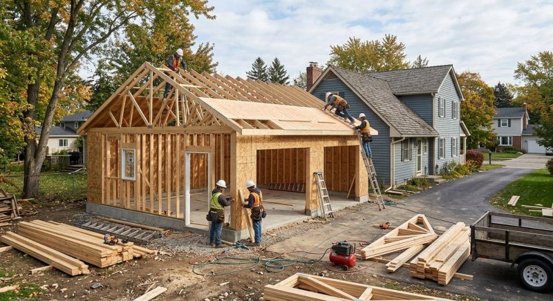 Wood Garage Installation in Summerville, SC