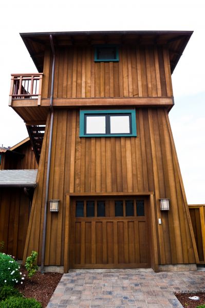 Wood Garage Building